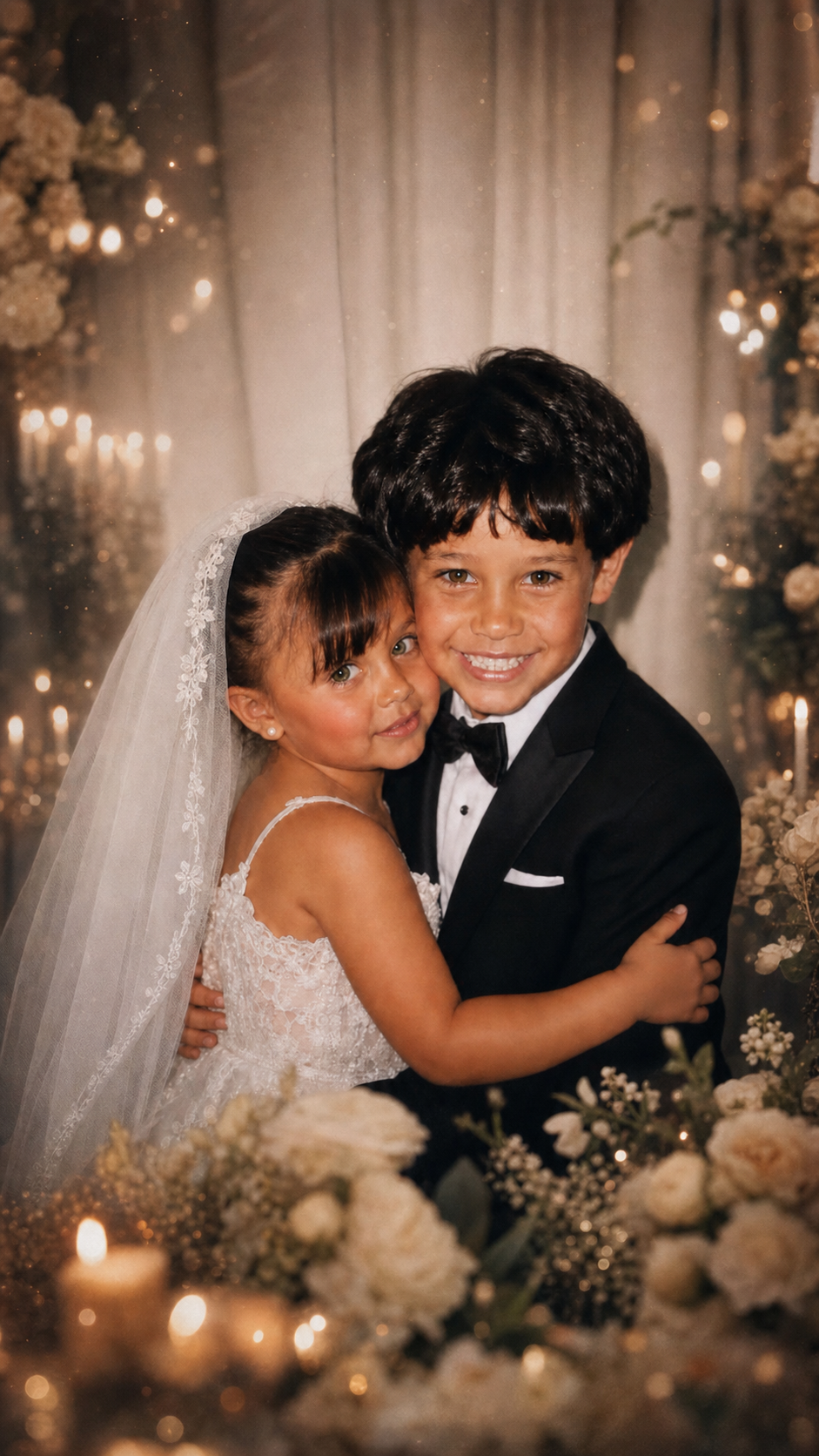 Youssef and Sara childhood wedding portrait